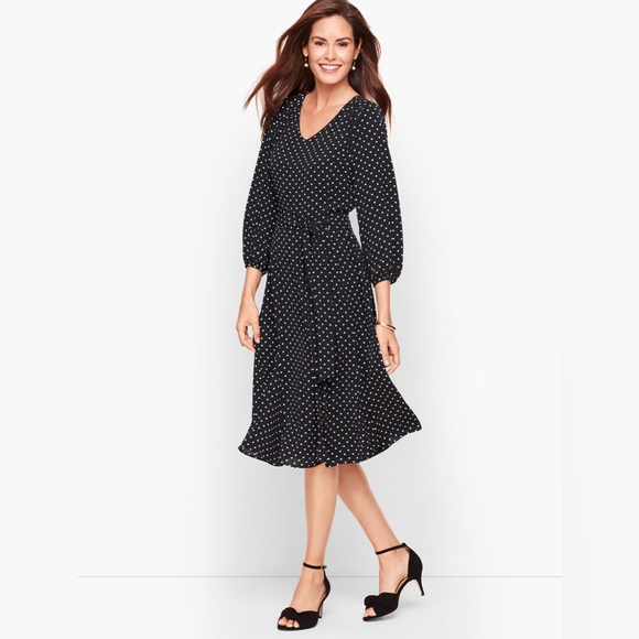 Talbots Dresses & Skirts - Talbots Ditsy Dot Fit & Flare Dress